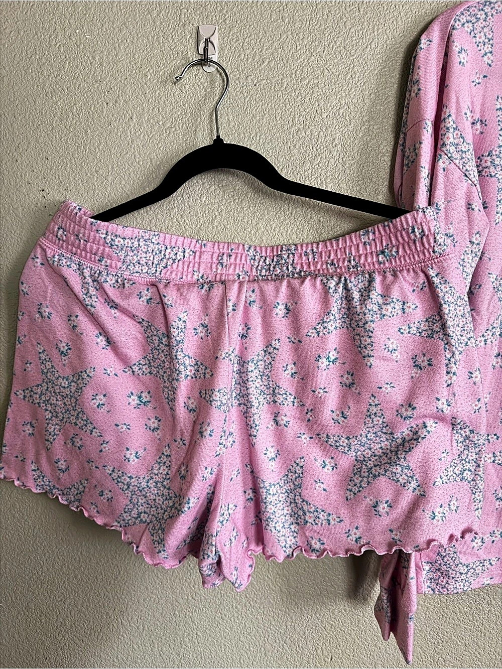 PJ Salvage Floral Pajama Set Pink Large